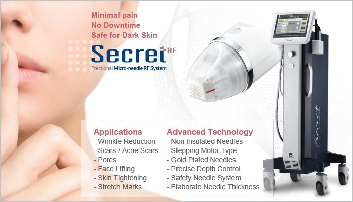 Secret RF fractional micro-needle system.